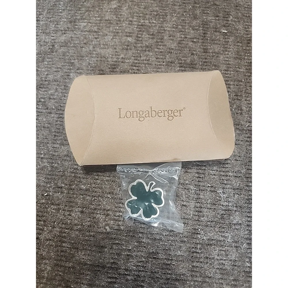 Longaberger Shamrock Knob #23382 in Original Packaging‎ Heavy Metal